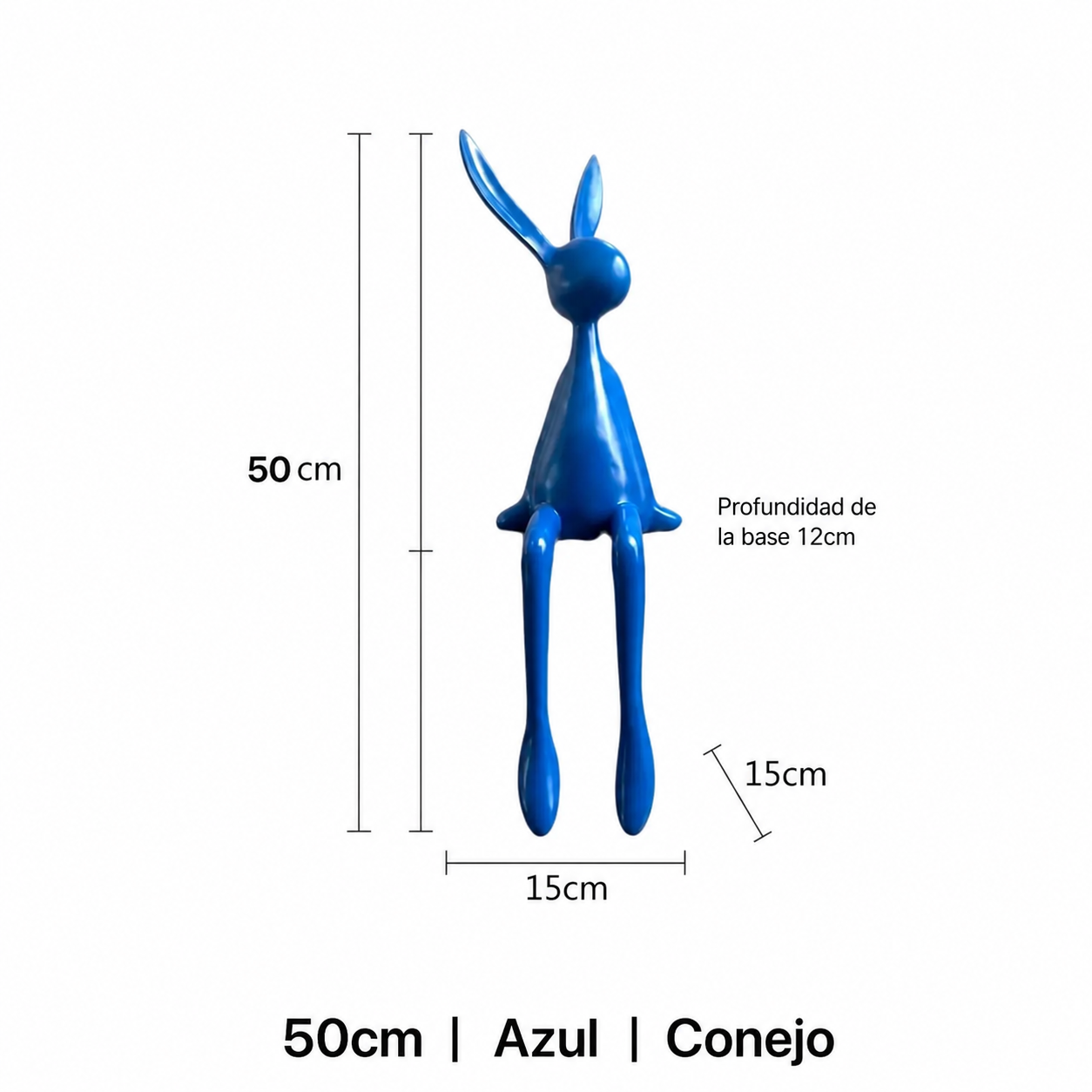 Figura Decorativa de Conejo y Ratón en Resina