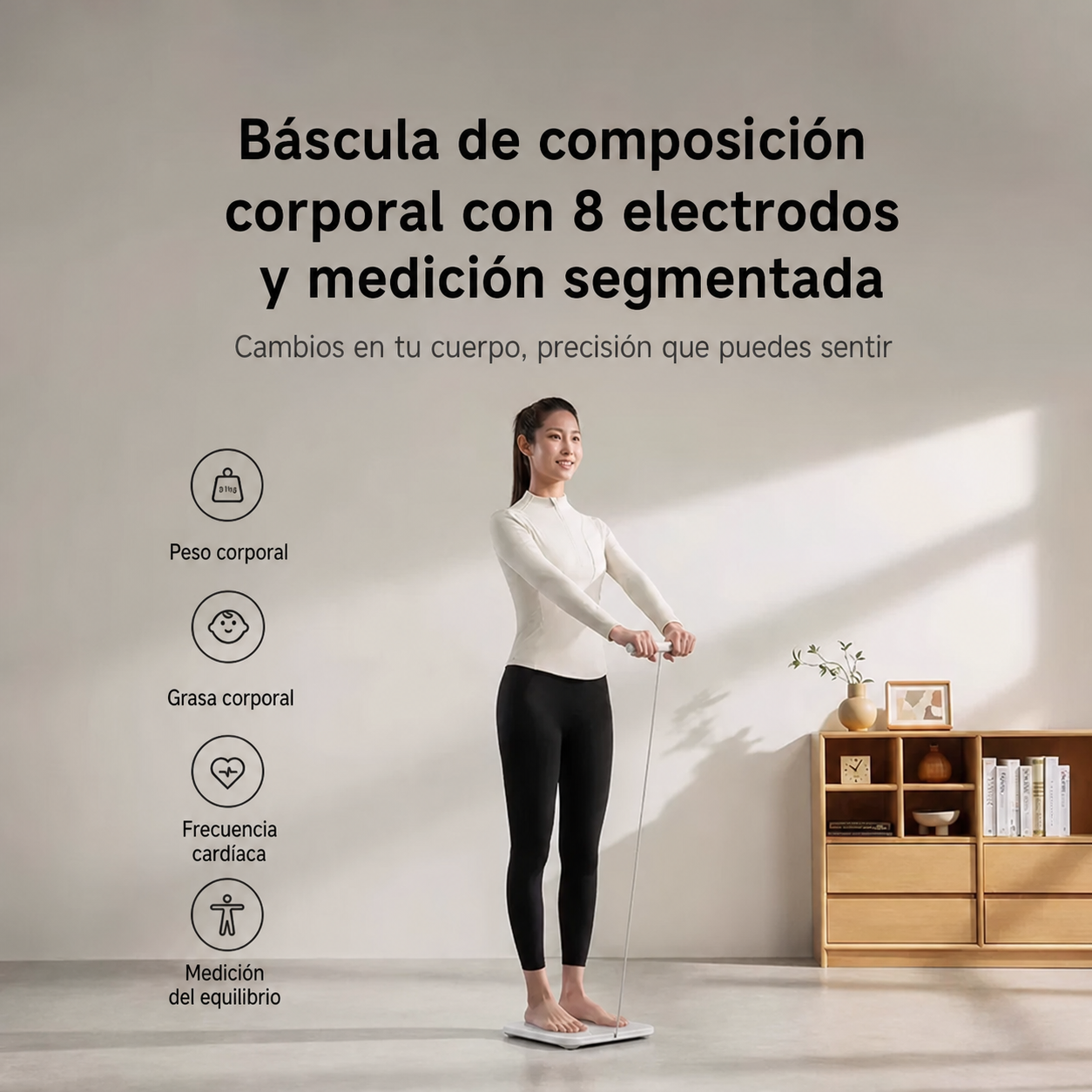 Báscula Mi Body Fat S800 con 8 electrodos - 2