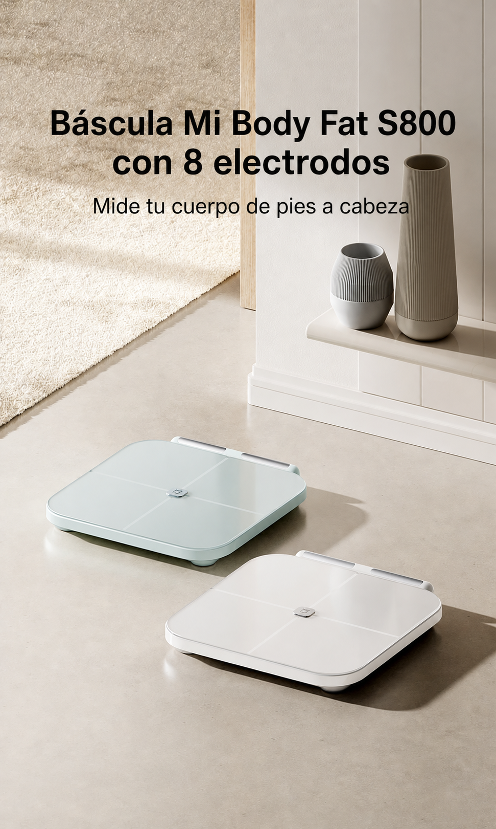 Báscula Mi Body Fat S800 con 8 electrodos - 3