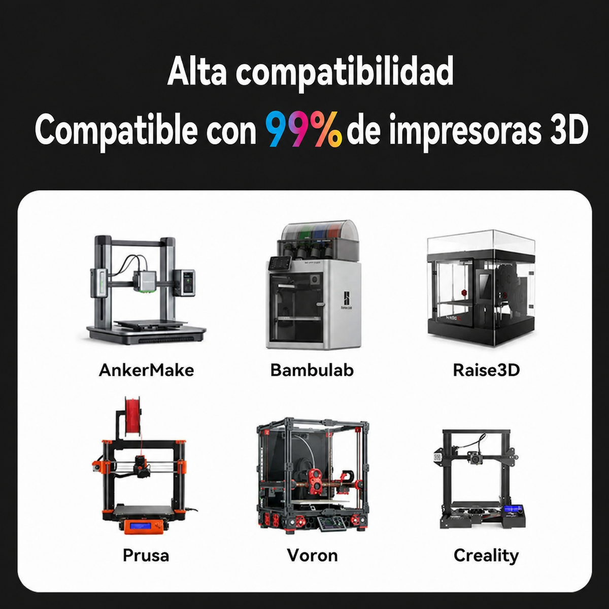 Filamento mate para impresora 3D PLA por 1 kg 1.75 mm - 3