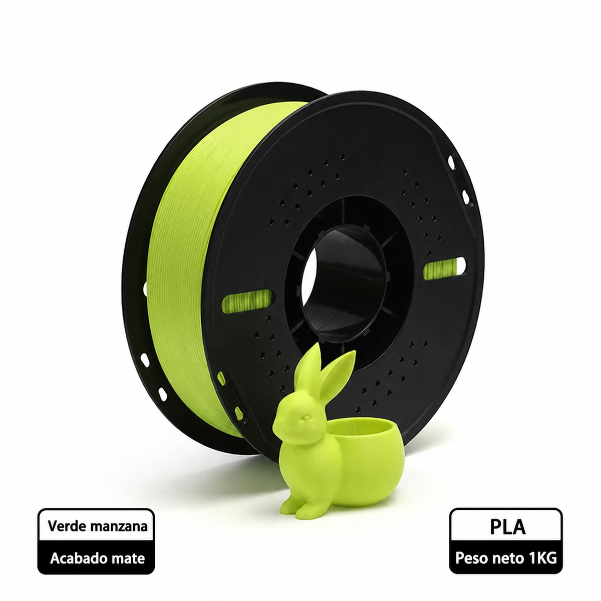 Filamento mate para impresora 3D PLA por 1 kg 1.75 mm