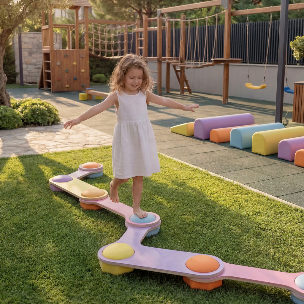 Tablas de Equilibrio Infantil Set 3 Piezas Madera - 3
