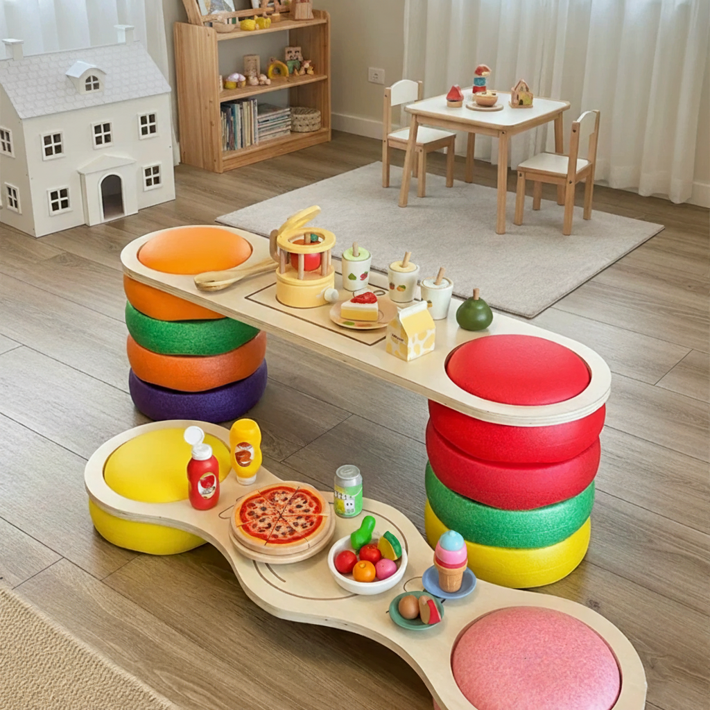 Tablas de Equilibrio Infantil Set 3 Piezas Madera - 5