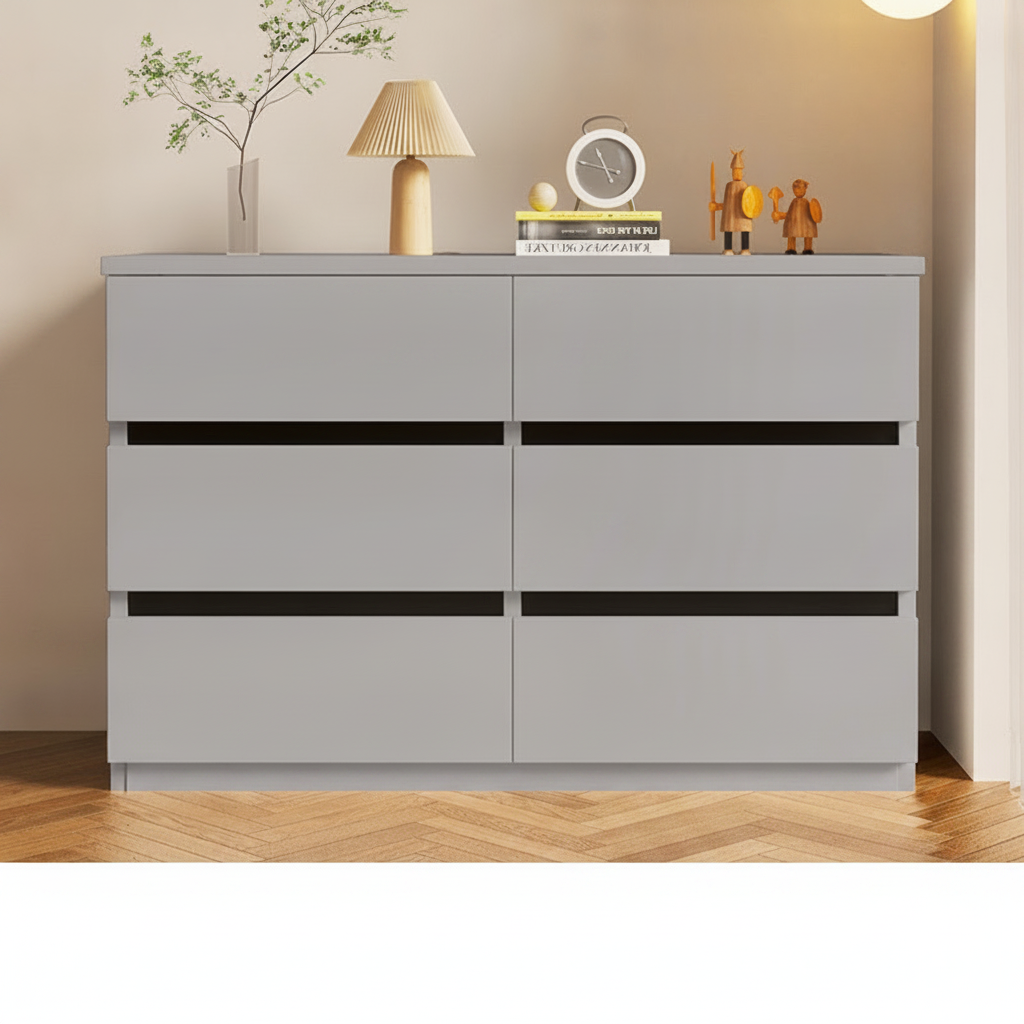 Cómoda con cajones madera sala o recámara moderna