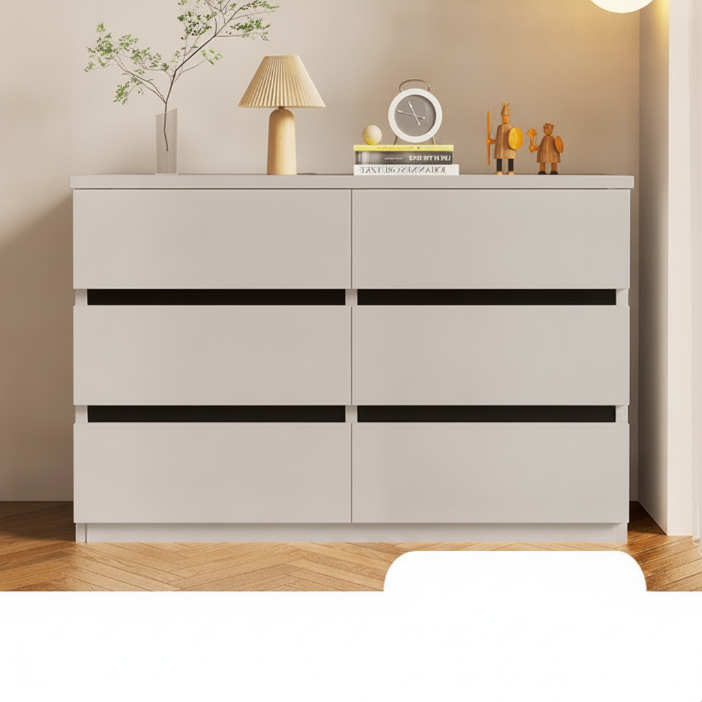 Cómoda con cajones madera sala o recámara moderna