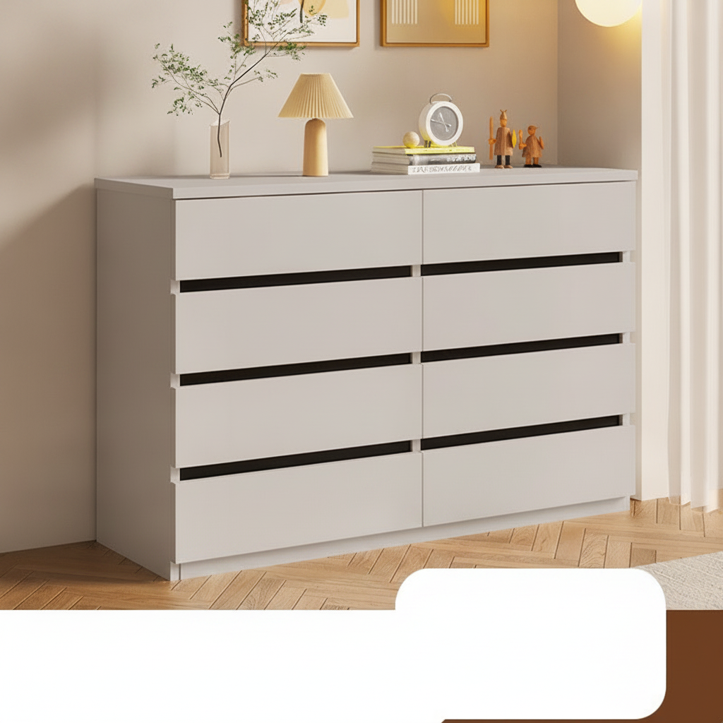 Cómoda con cajones madera sala o recámara moderna