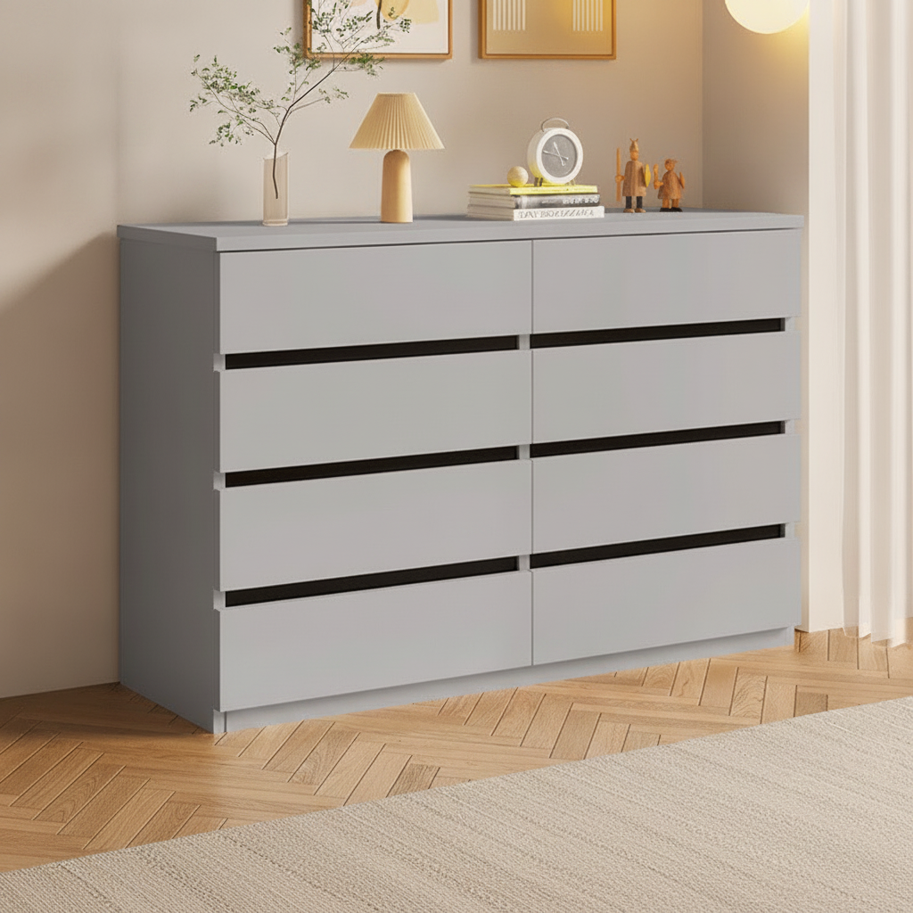 Cómoda con cajones madera sala o recámara moderna