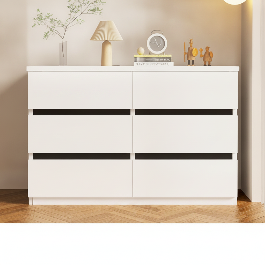 Cómoda con cajones madera sala o recámara moderna
