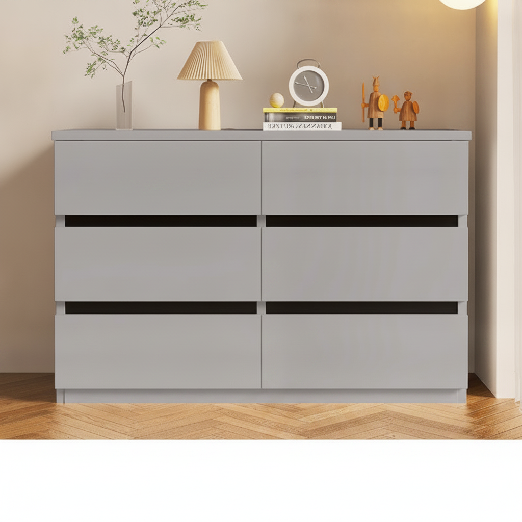 Cómoda con cajones madera sala o recámara moderna