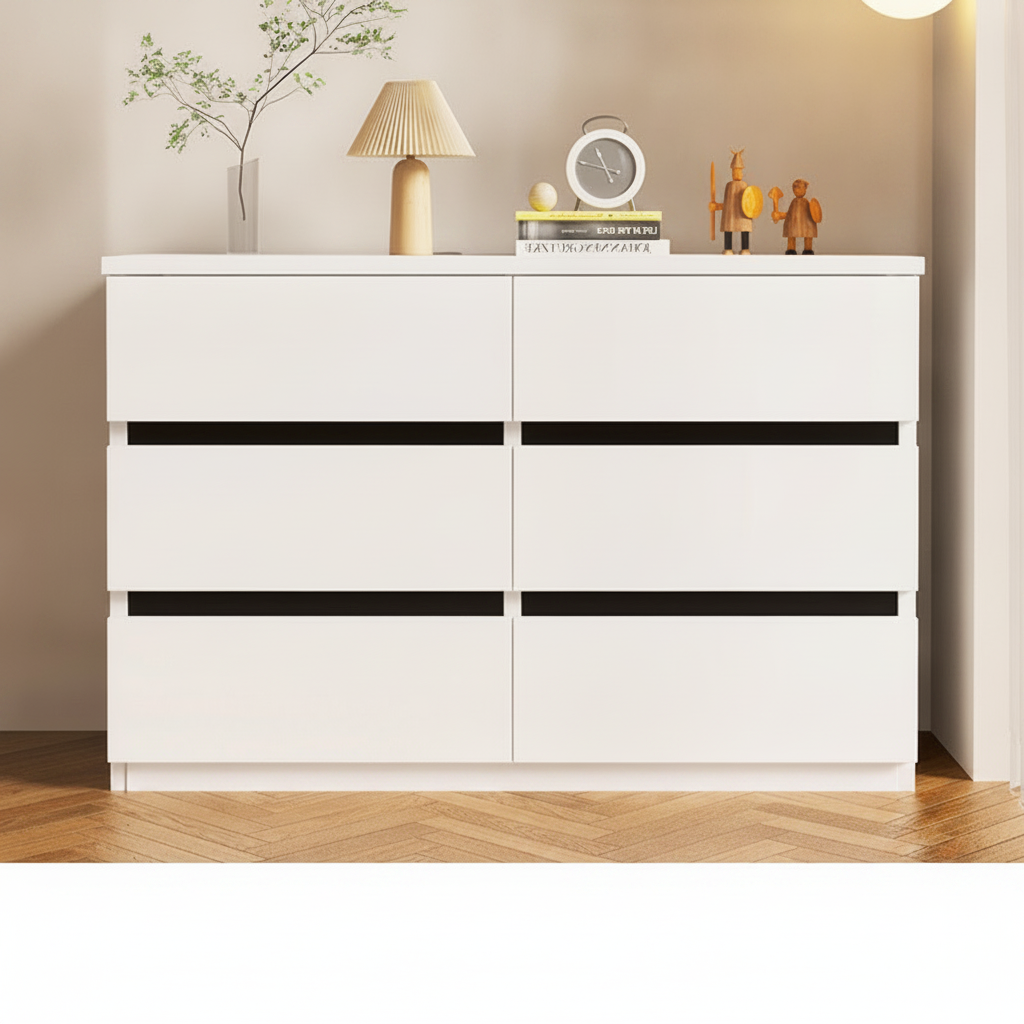 Cómoda con cajones madera sala o recámara moderna