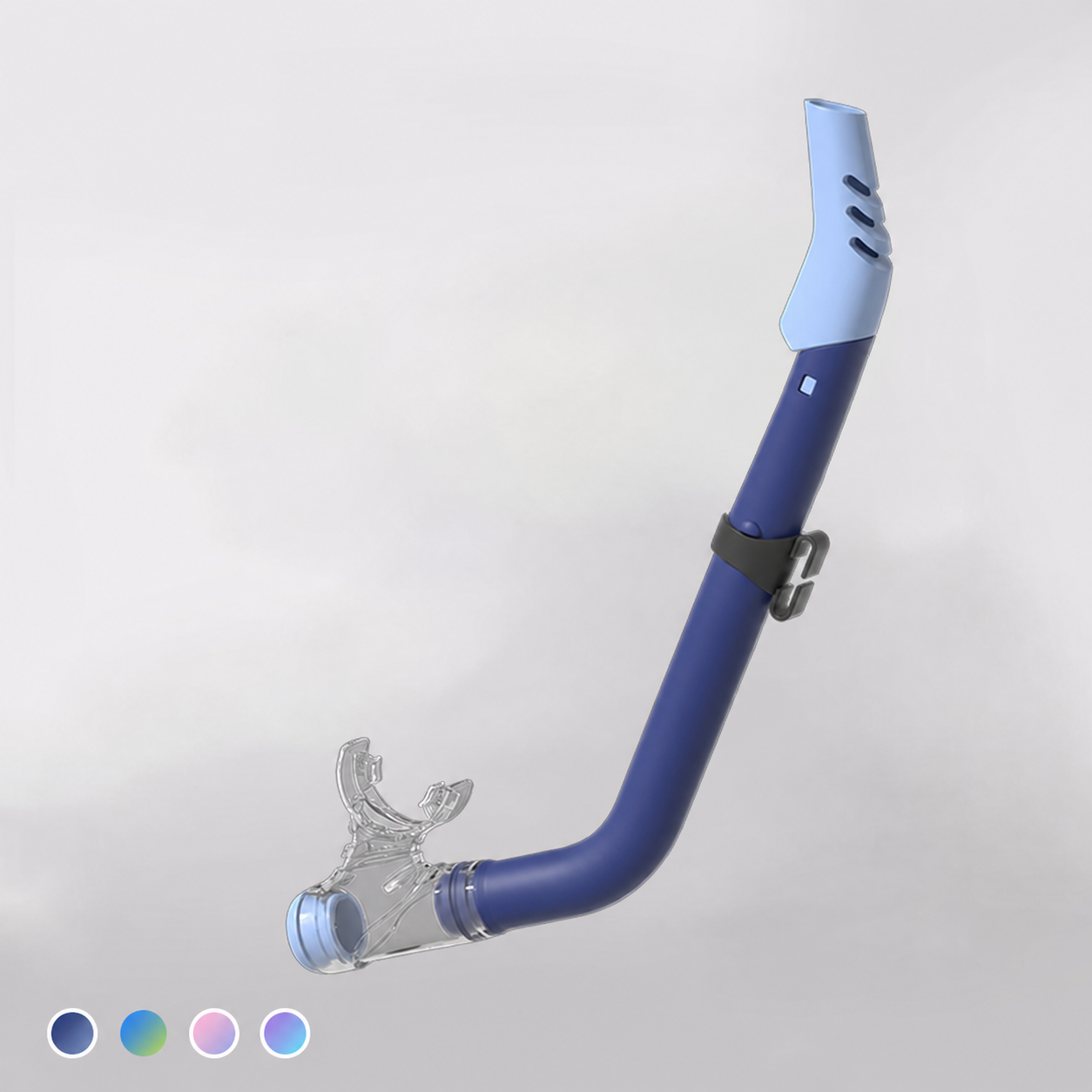 Goggle de natación para niños con snorkel semiseco