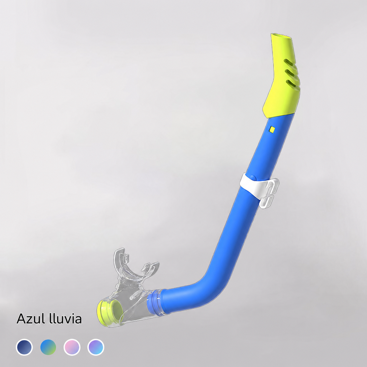 Goggle de natación para niños con snorkel semiseco