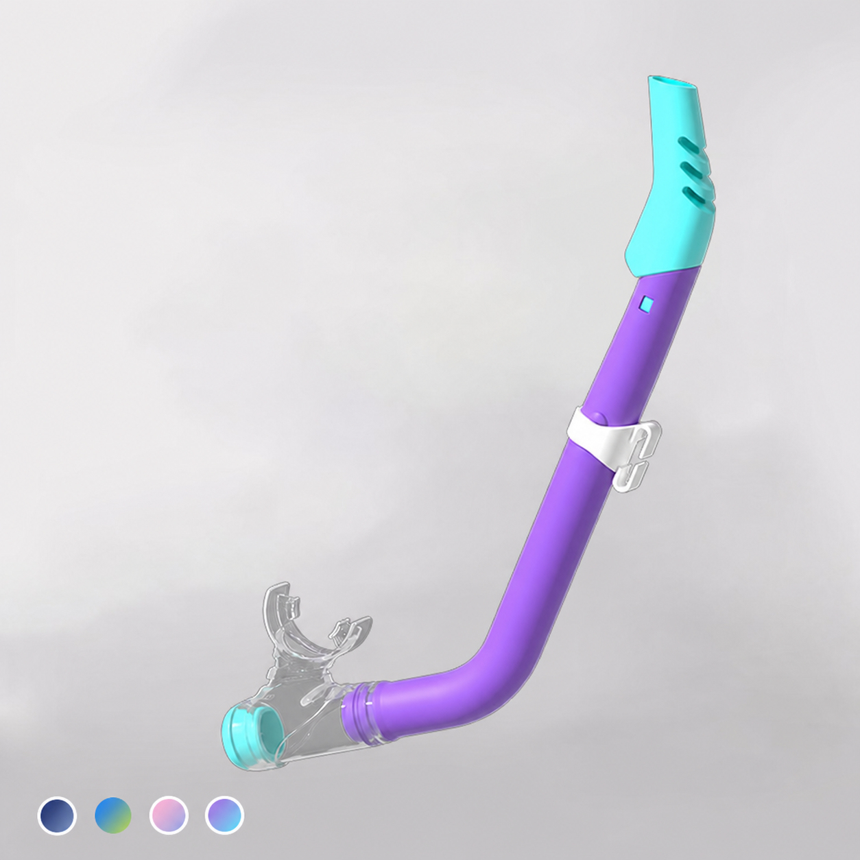 Goggle de natación para niños con snorkel semiseco