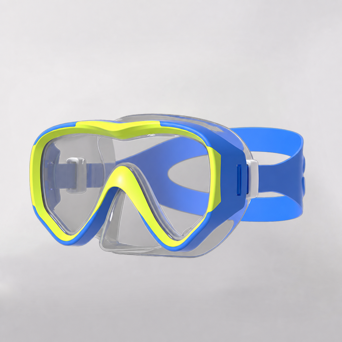 Goggle de natación para niños con snorkel semiseco