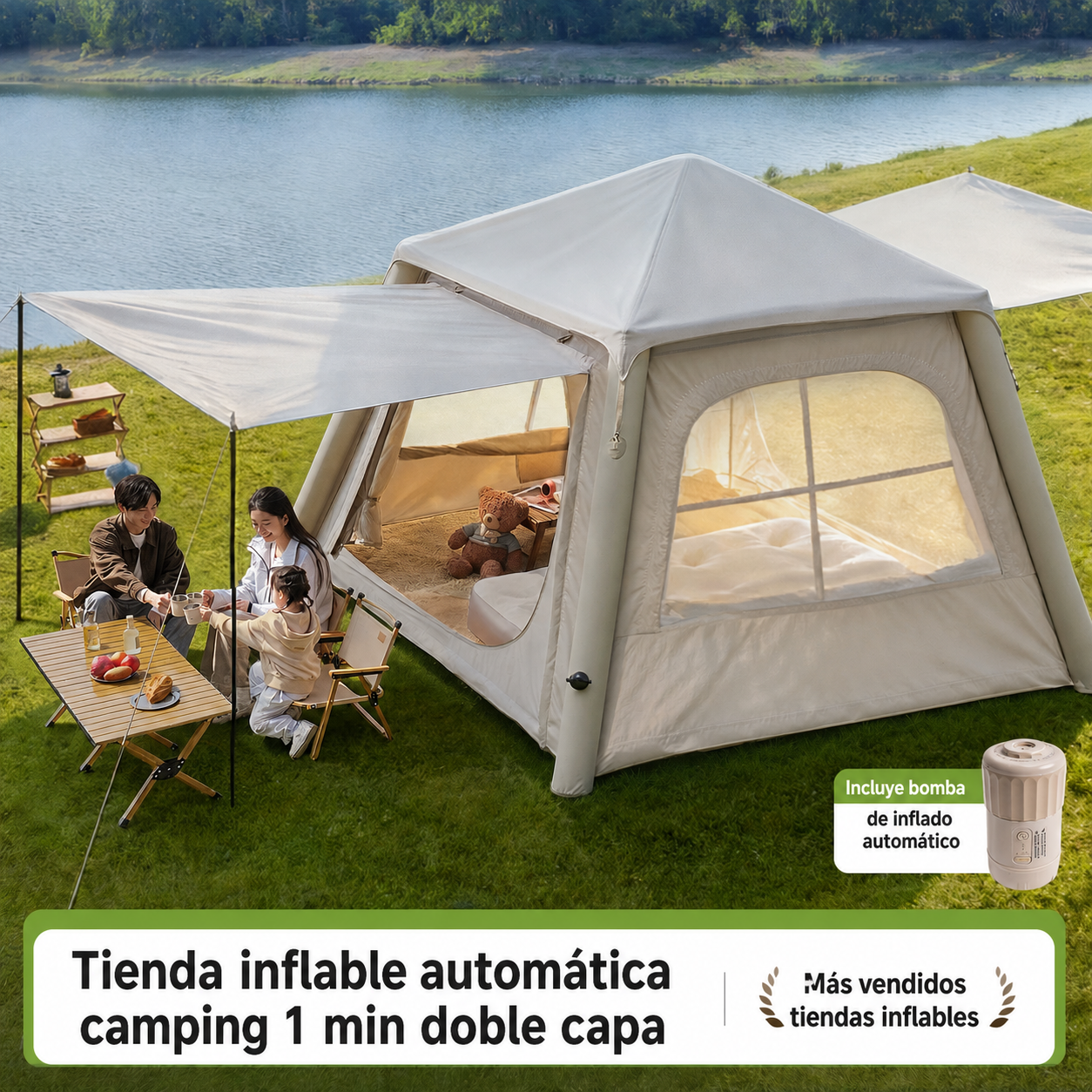 Tienda de camping inflable automática - 1