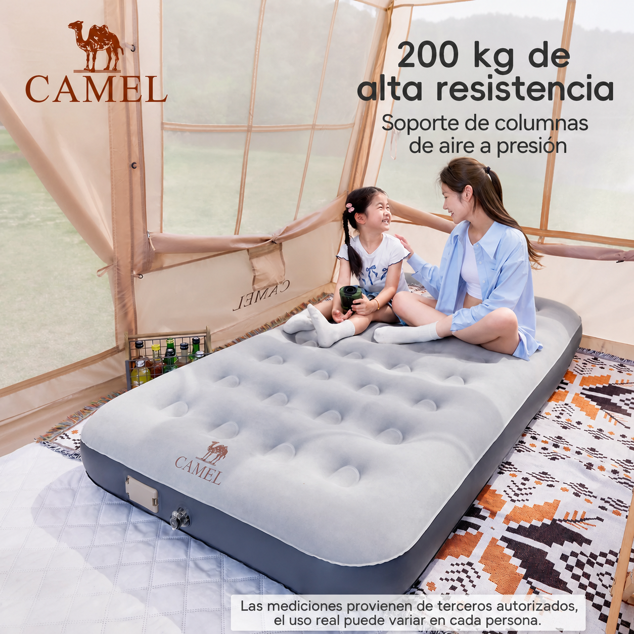 Colchón Inflable para Camping con Bomba Integrada - 6