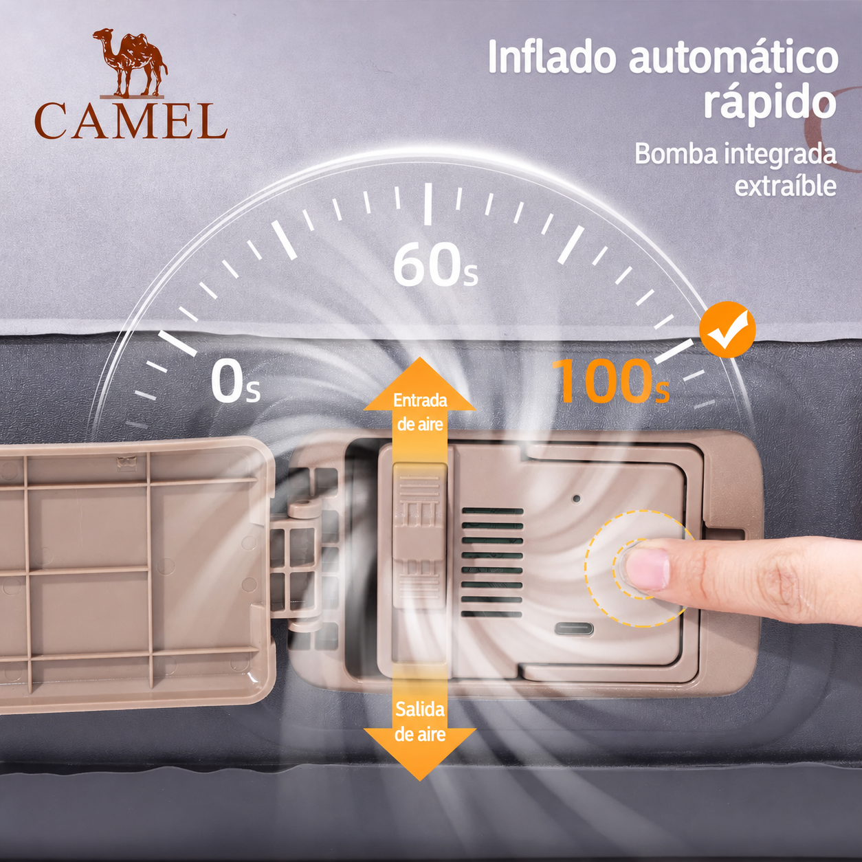 Colchón Inflable para Camping con Bomba Integrada - 8