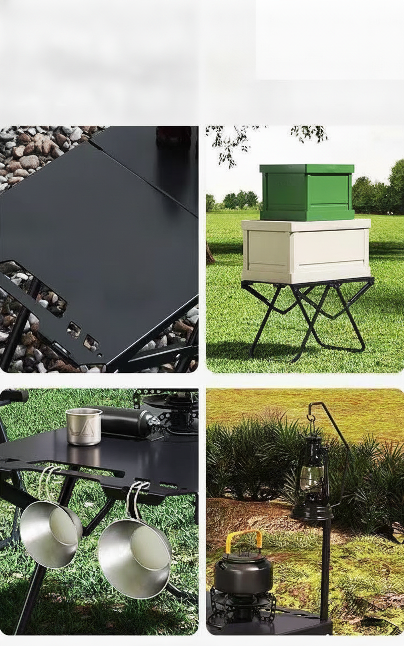 Mesa Táctica Plegable de Aluminio para Camping - 9
