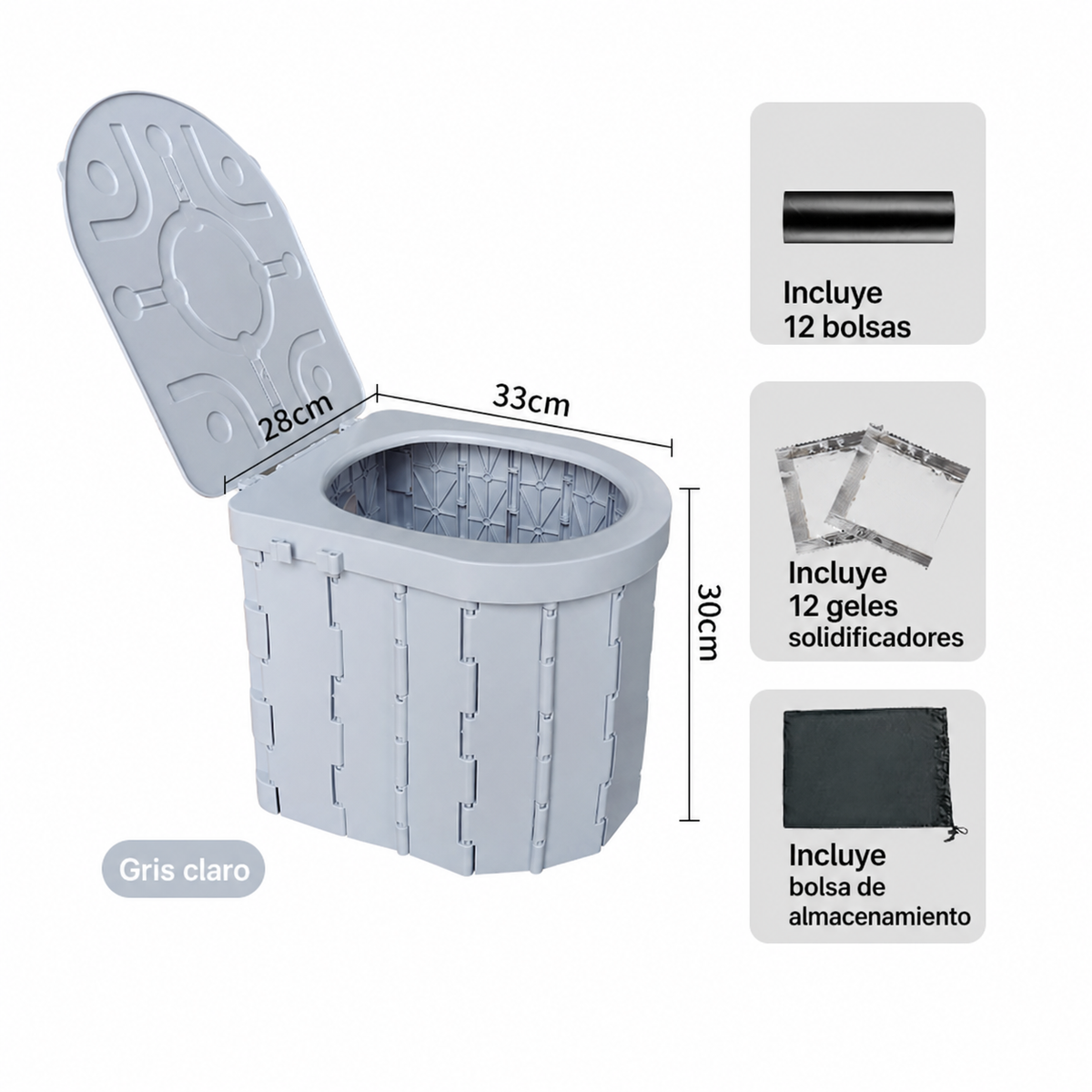 Baño Portátil Plegable para Auto y Camping