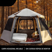 Carpa Hexagonal Inflable Automática 3-5 Personas - 1
