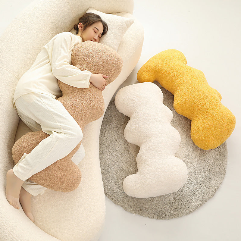 Cojín decorativo de peluche teddy para sofá - 2