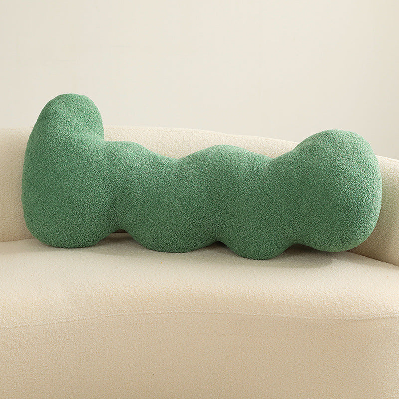 Cojín decorativo de peluche teddy para sofá