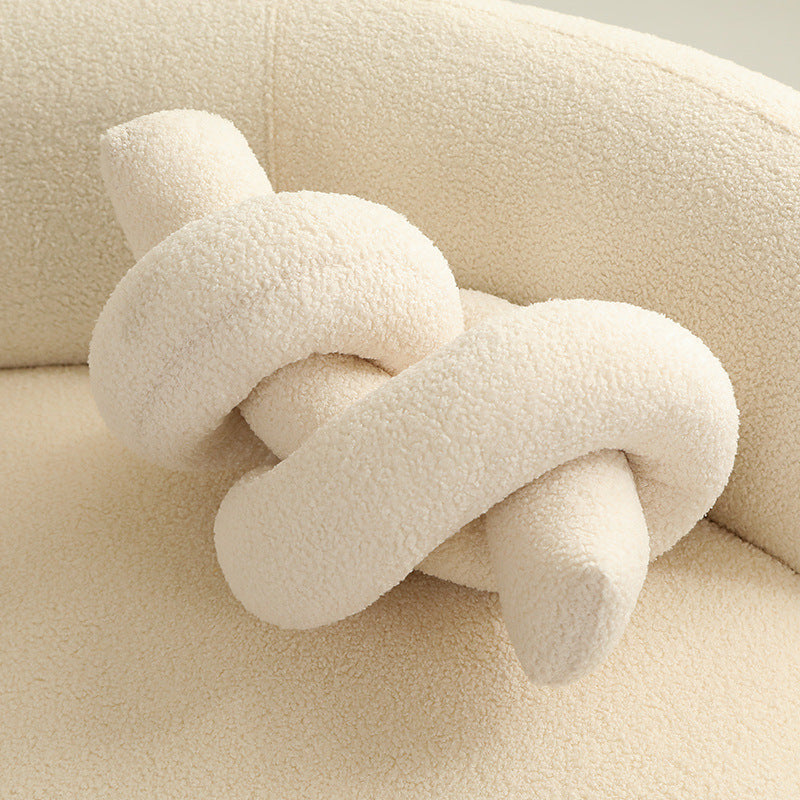 Cojín decorativo de peluche teddy para sofá