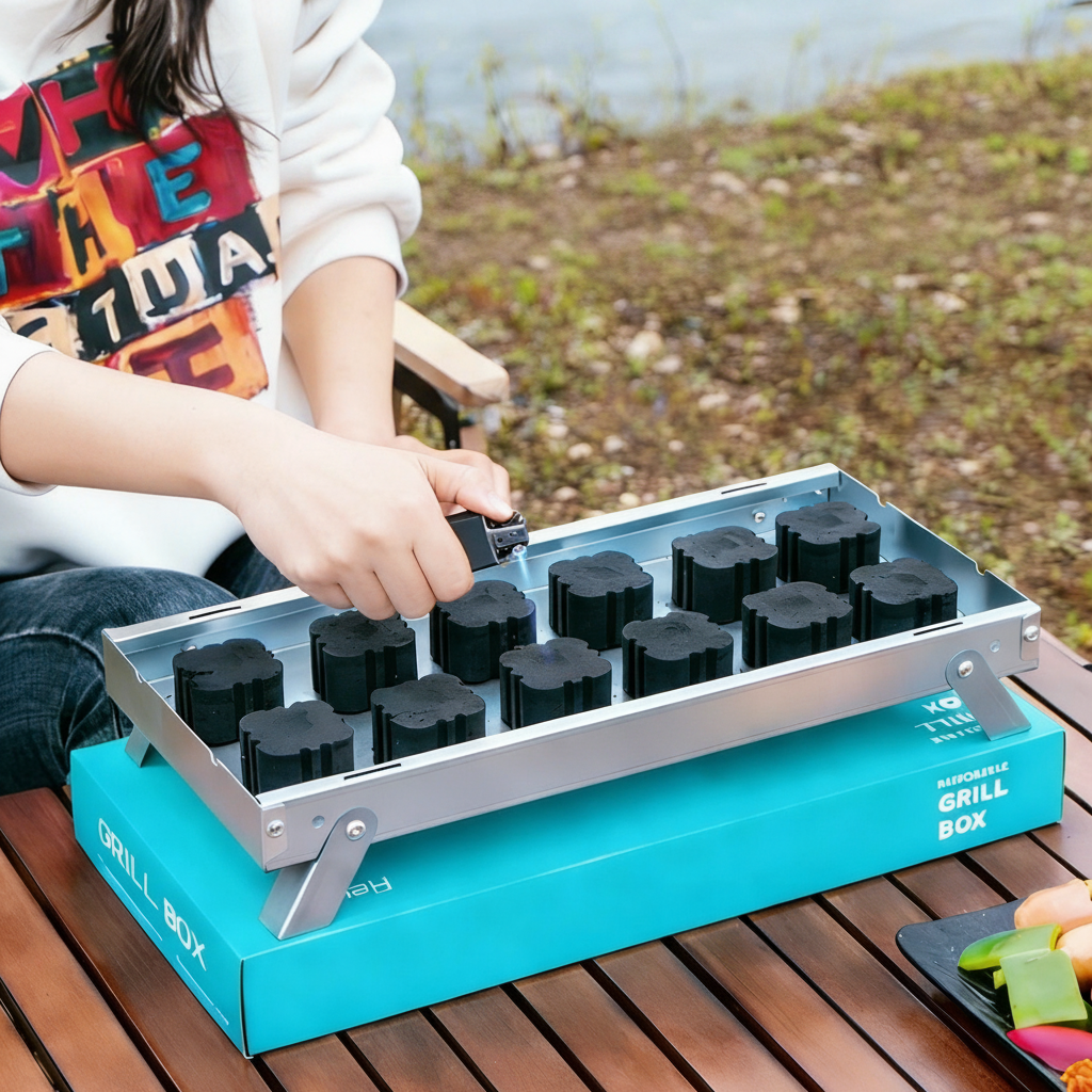 Asador Portátil Desechable para Camping y Jardín - 3