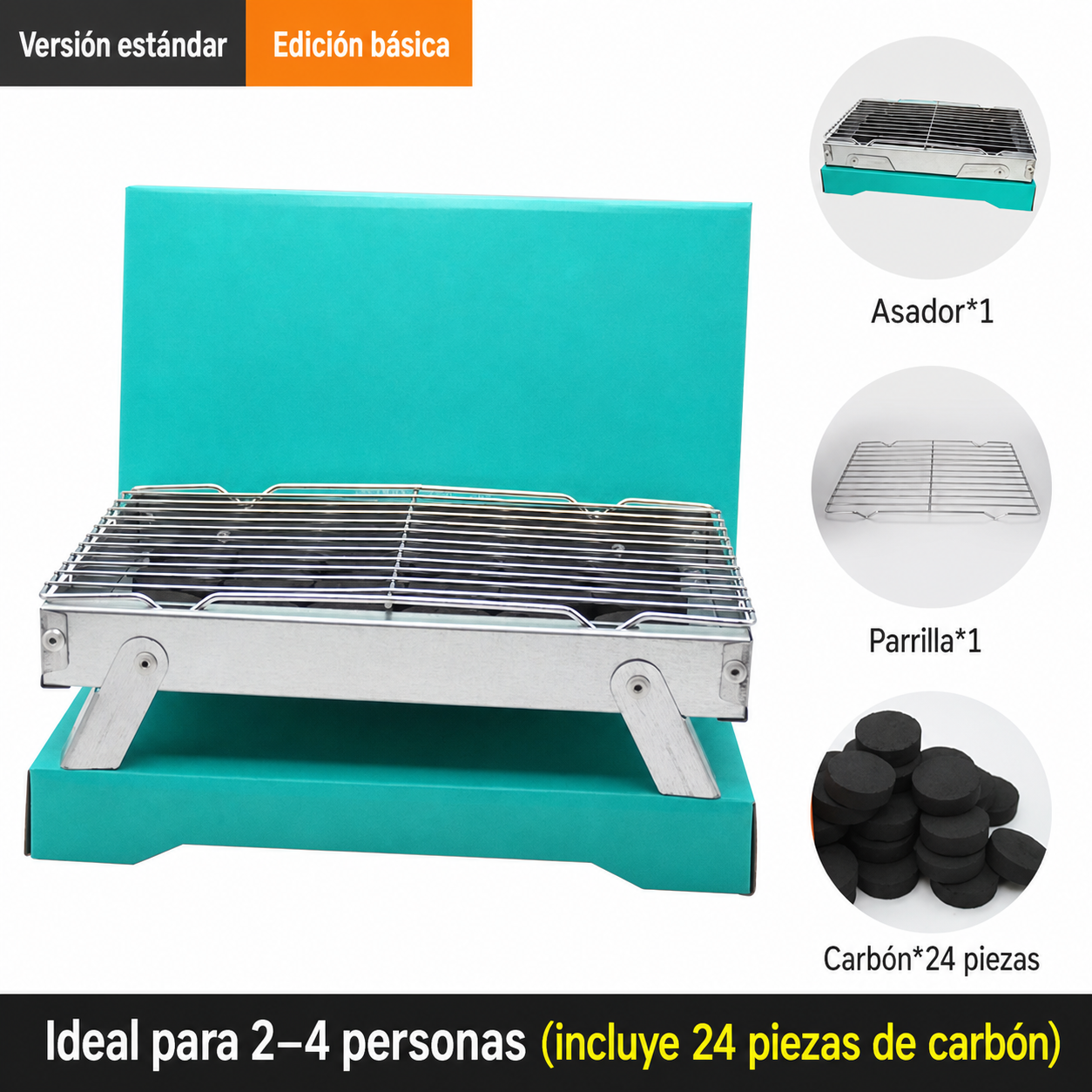 Asador Portátil Desechable para Camping y Jardín - 7