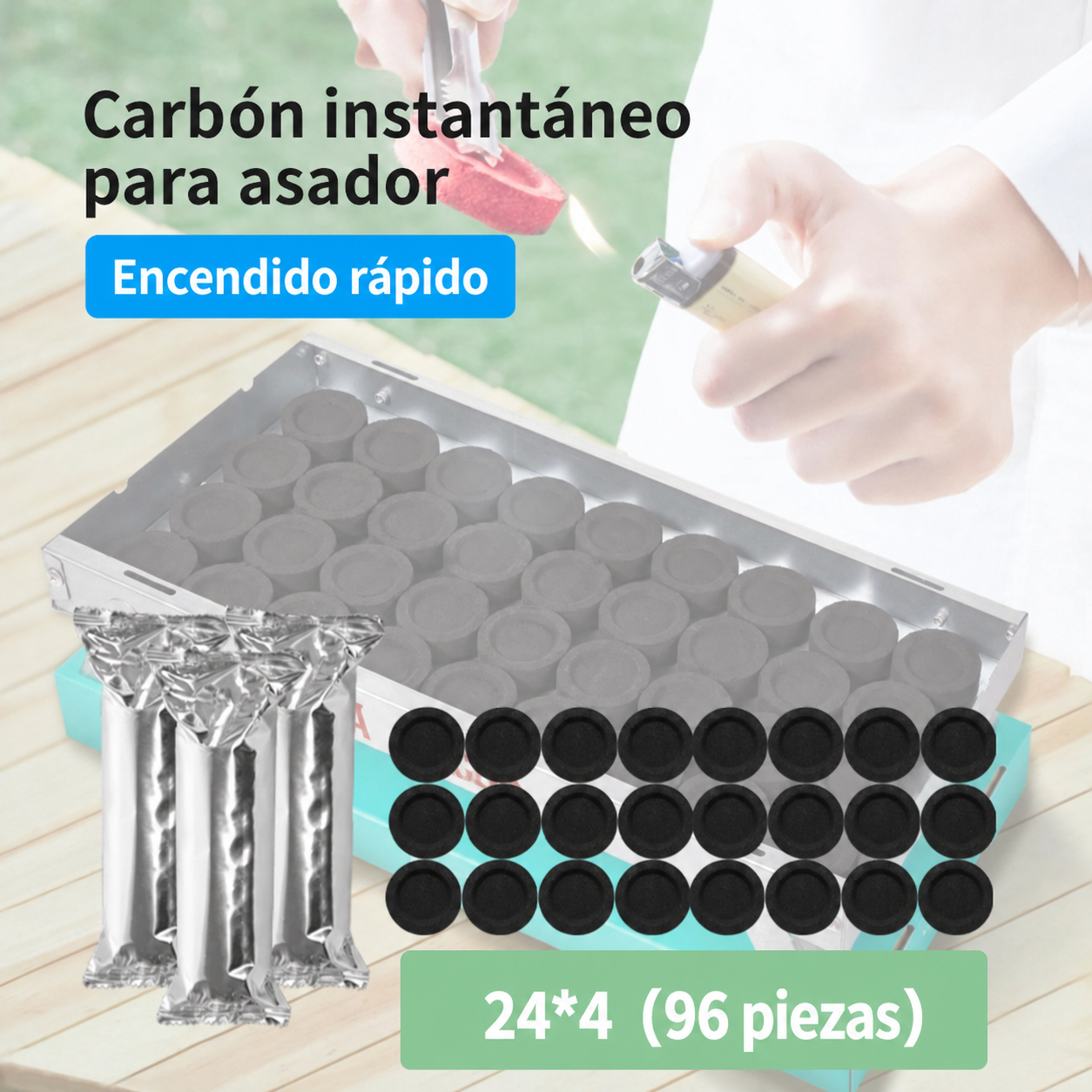 Asador Portátil Desechable para Camping y Jardín