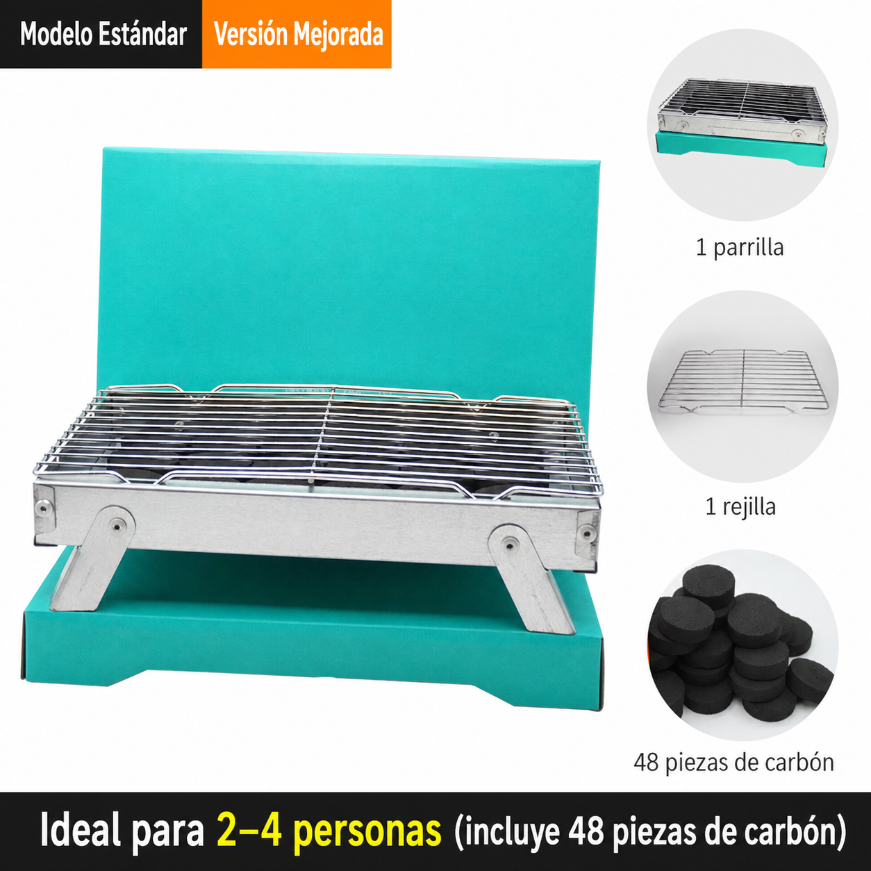 Asador Portátil Desechable para Camping y Jardín