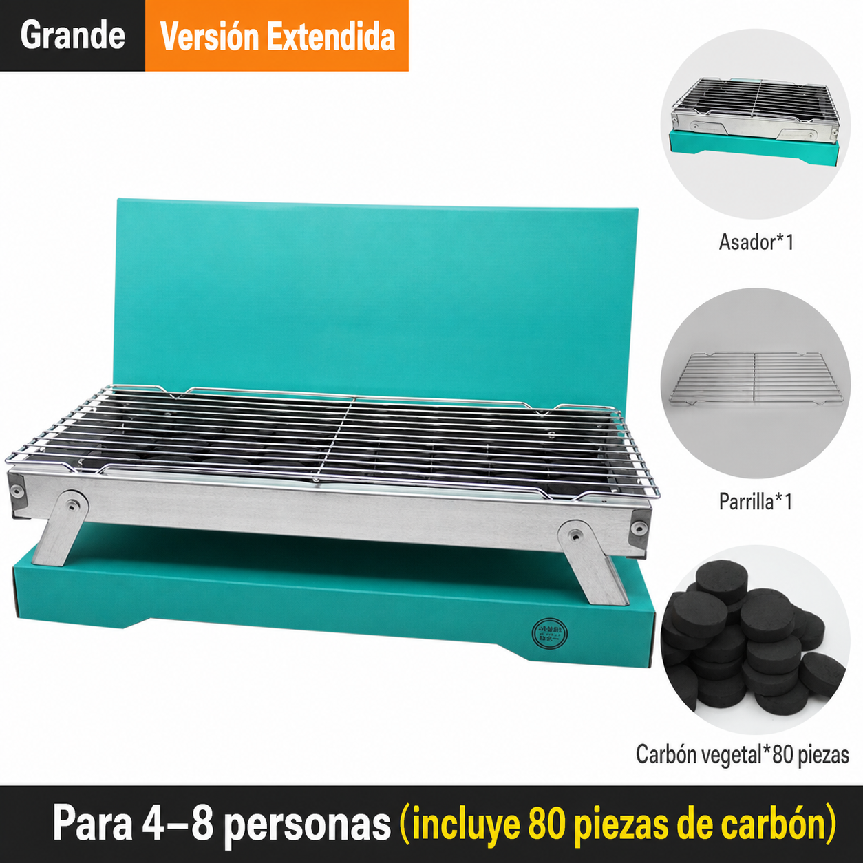 Asador Portátil Desechable para Camping y Jardín