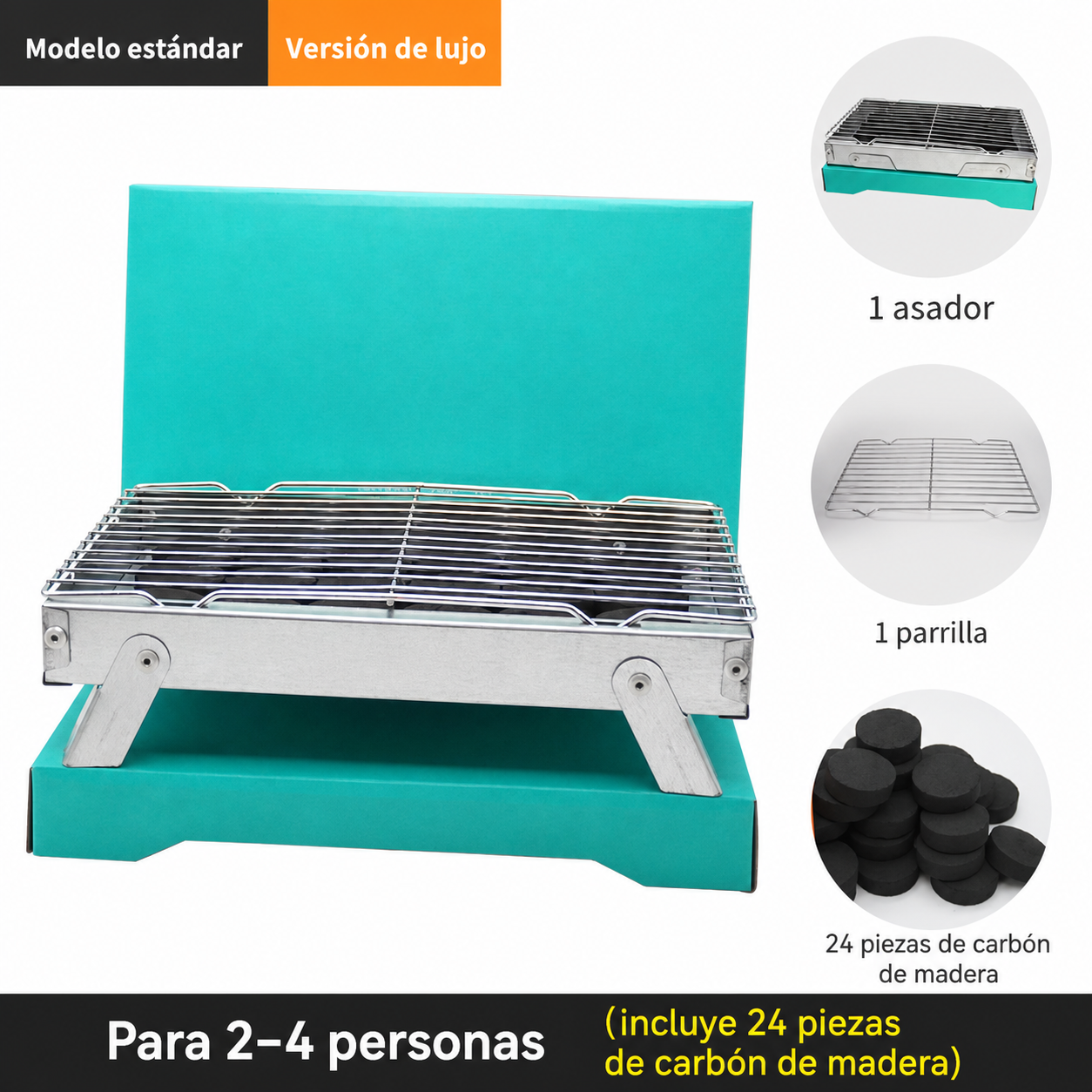 Asador Portátil Desechable para Camping y Jardín
