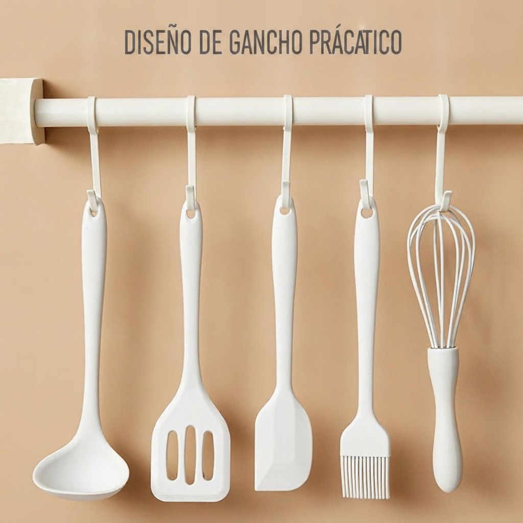 Utensilios de Cocina de Silicona Antiadherente - 6