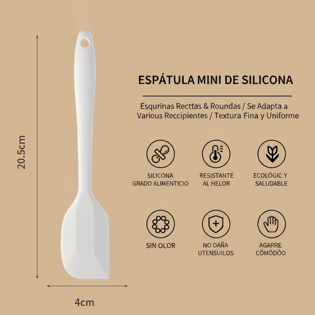 Utensilios de Cocina de Silicona Antiadherente - 4