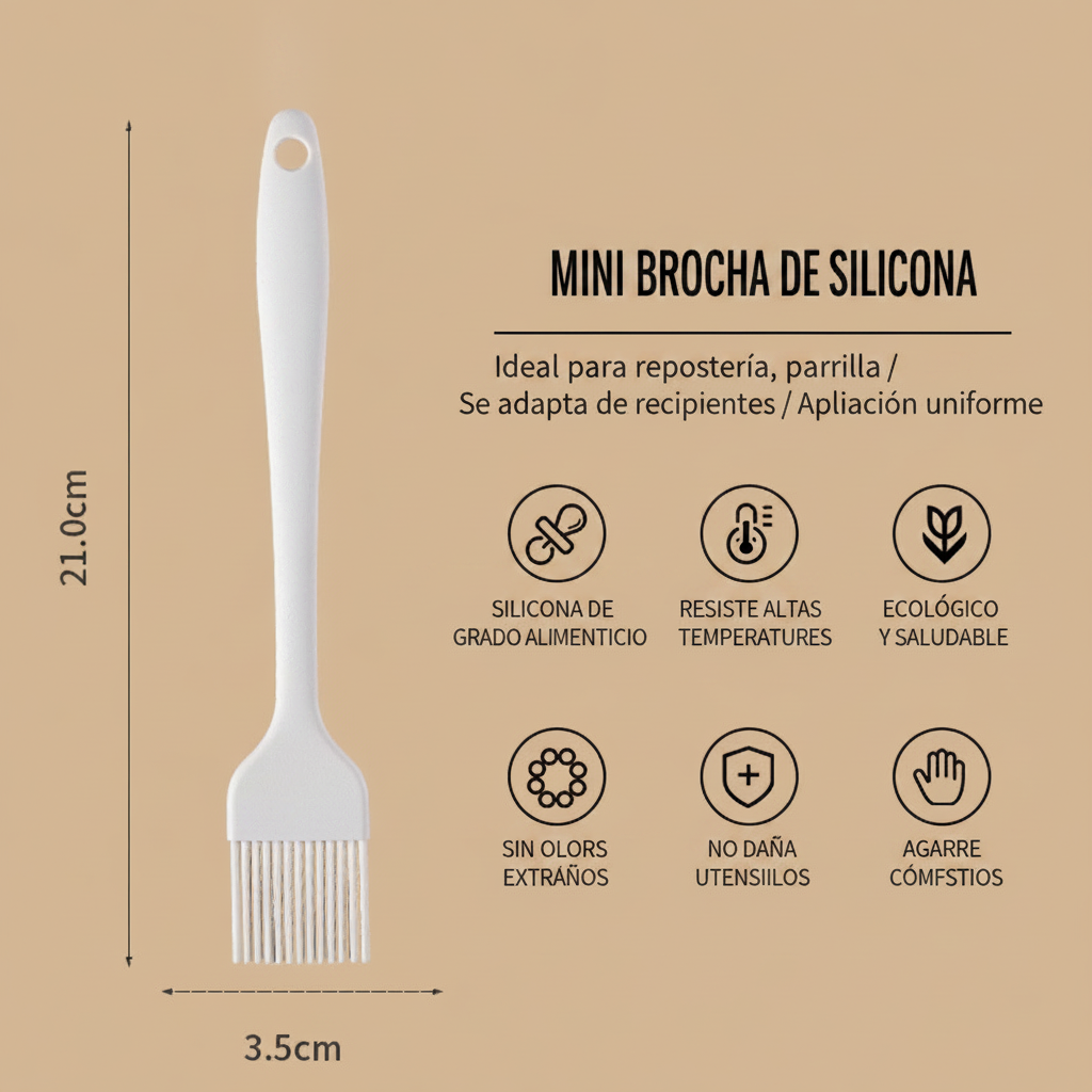 Utensilios de Cocina de Silicona Antiadherente - 5