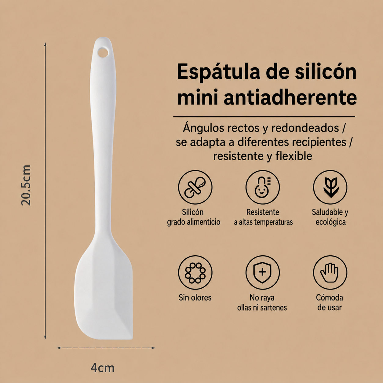 Utensilios de Cocina de Silicona Antiadherente