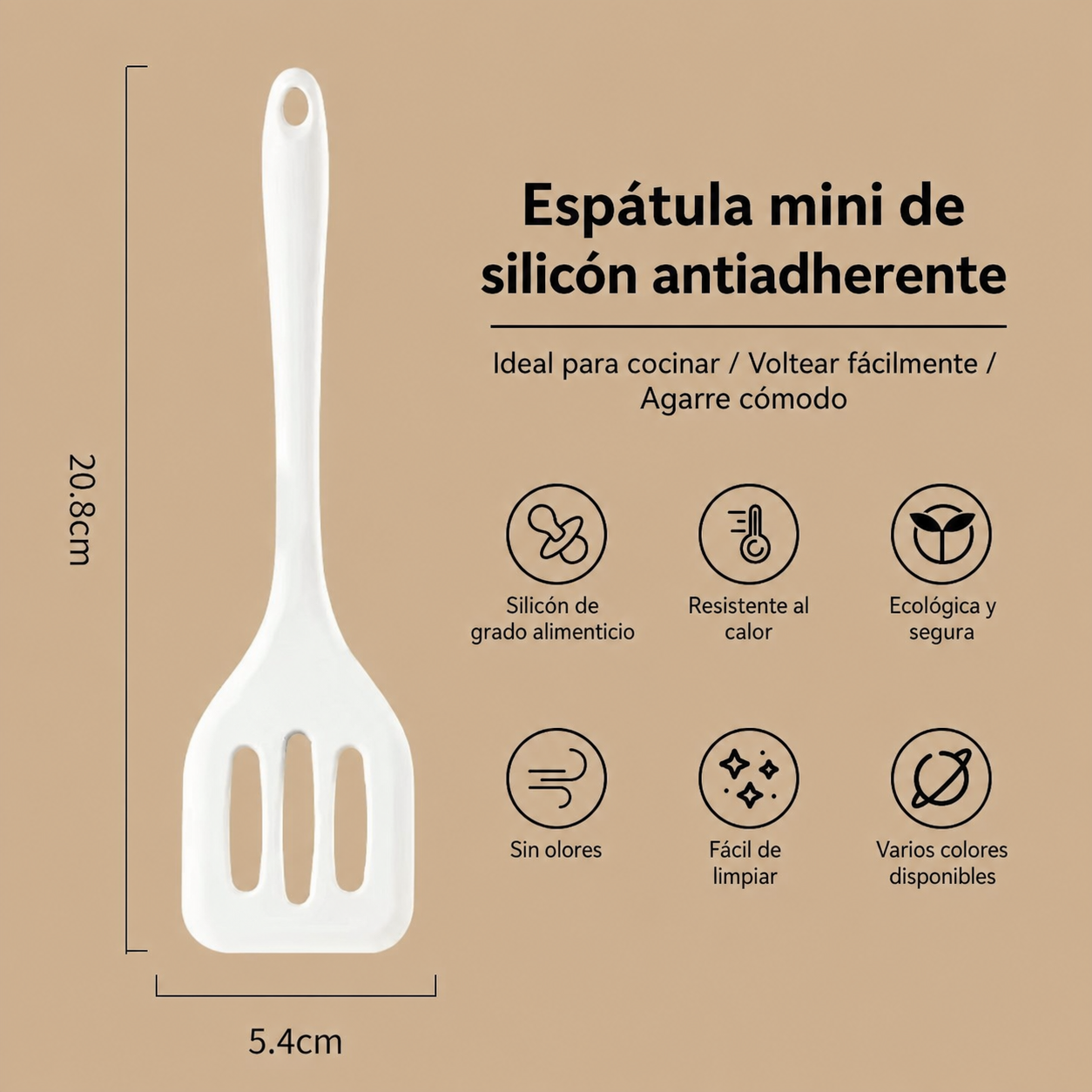 Utensilios de Cocina de Silicona Antiadherente