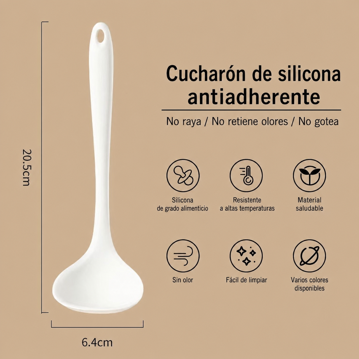 Utensilios de Cocina de Silicona Antiadherente