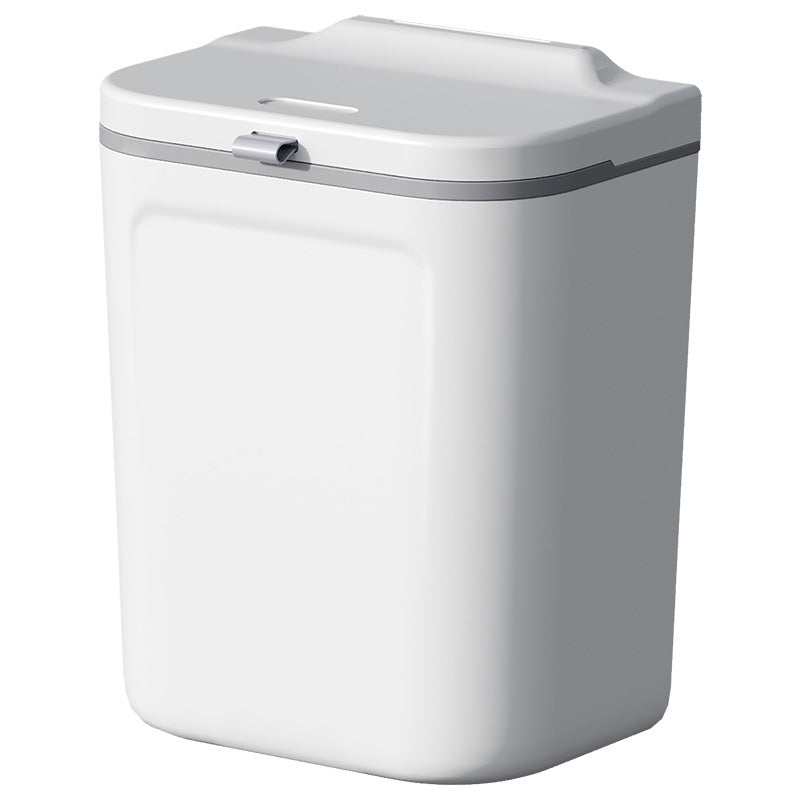 Bote de basura de pared con tapa para cocina ABS - 5