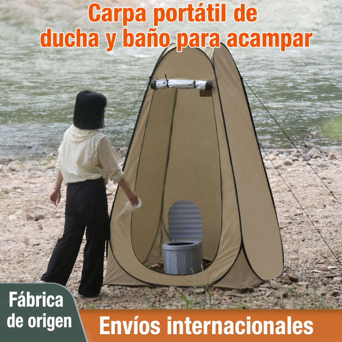 Carpa Portátil de Ducha y Baño para Camping