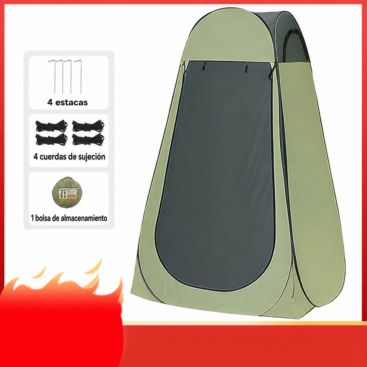 Carpa Portátil de Ducha y Baño para Camping