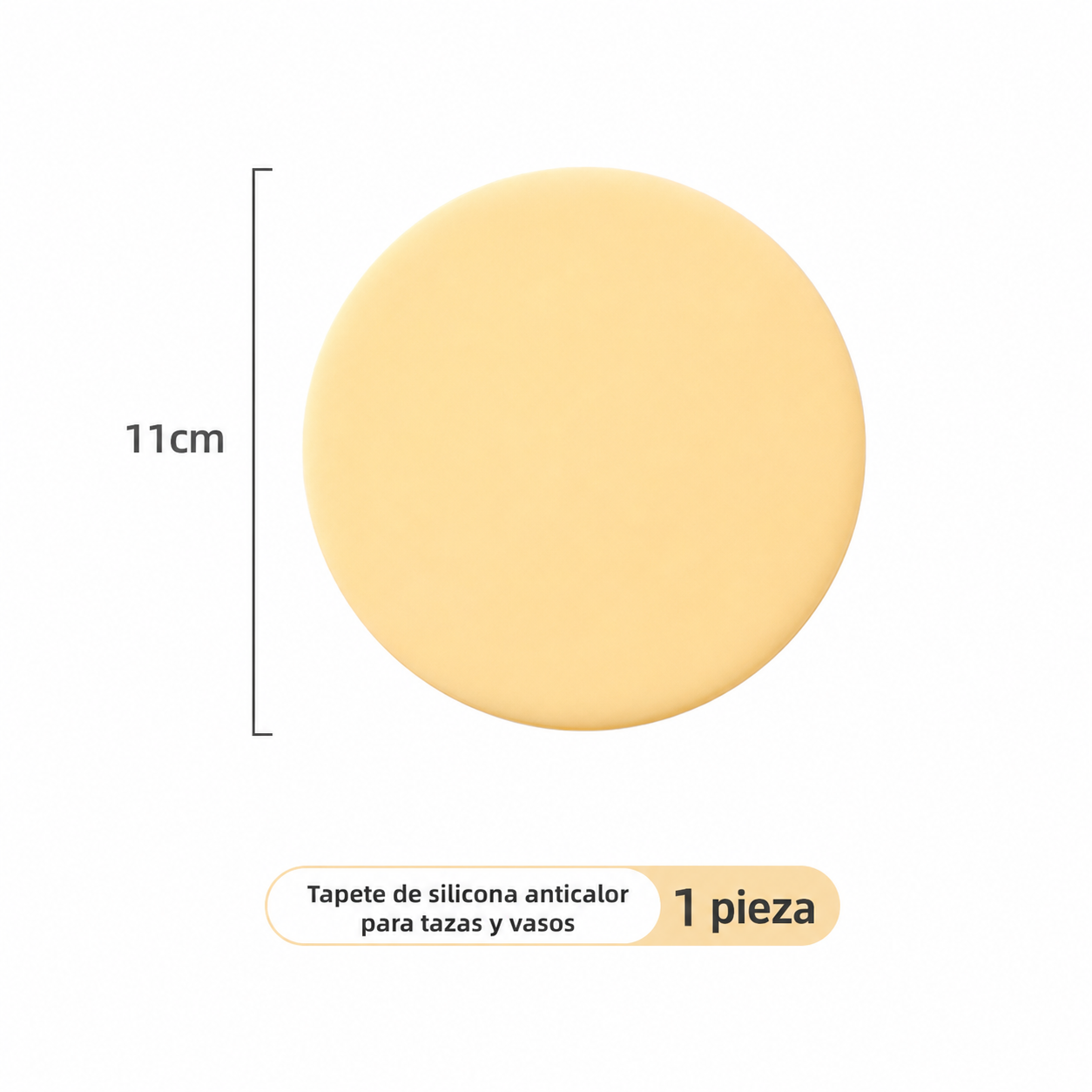 Tapete de silicona anticalor para tazas y vasos