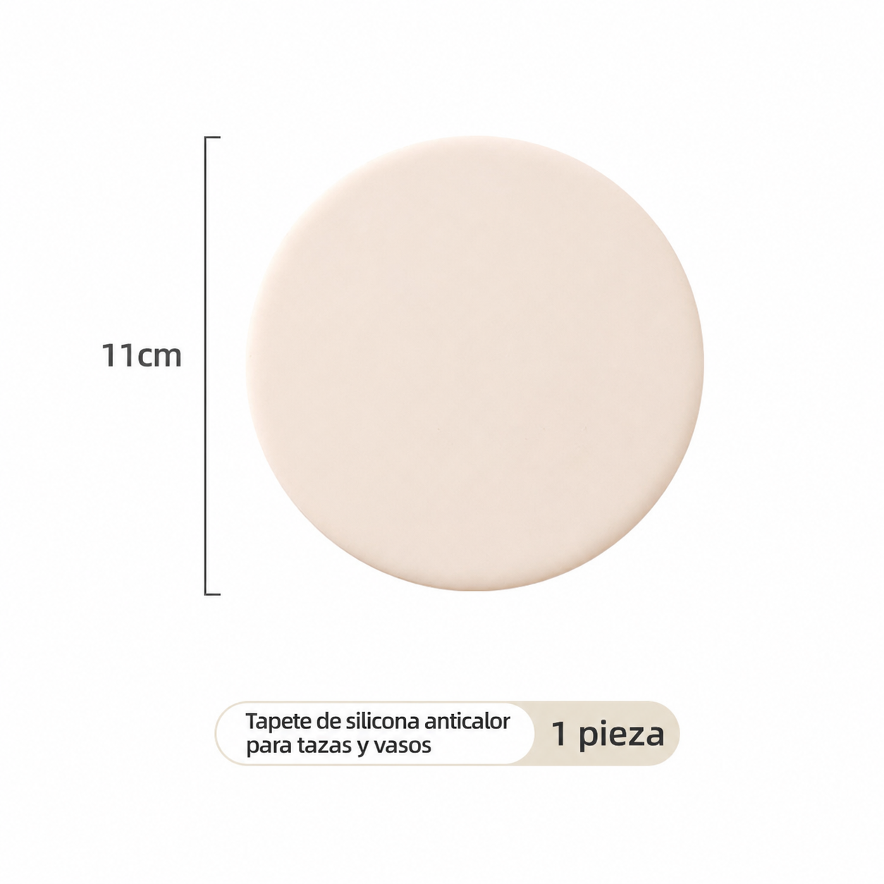 Tapete de silicona anticalor para tazas y vasos