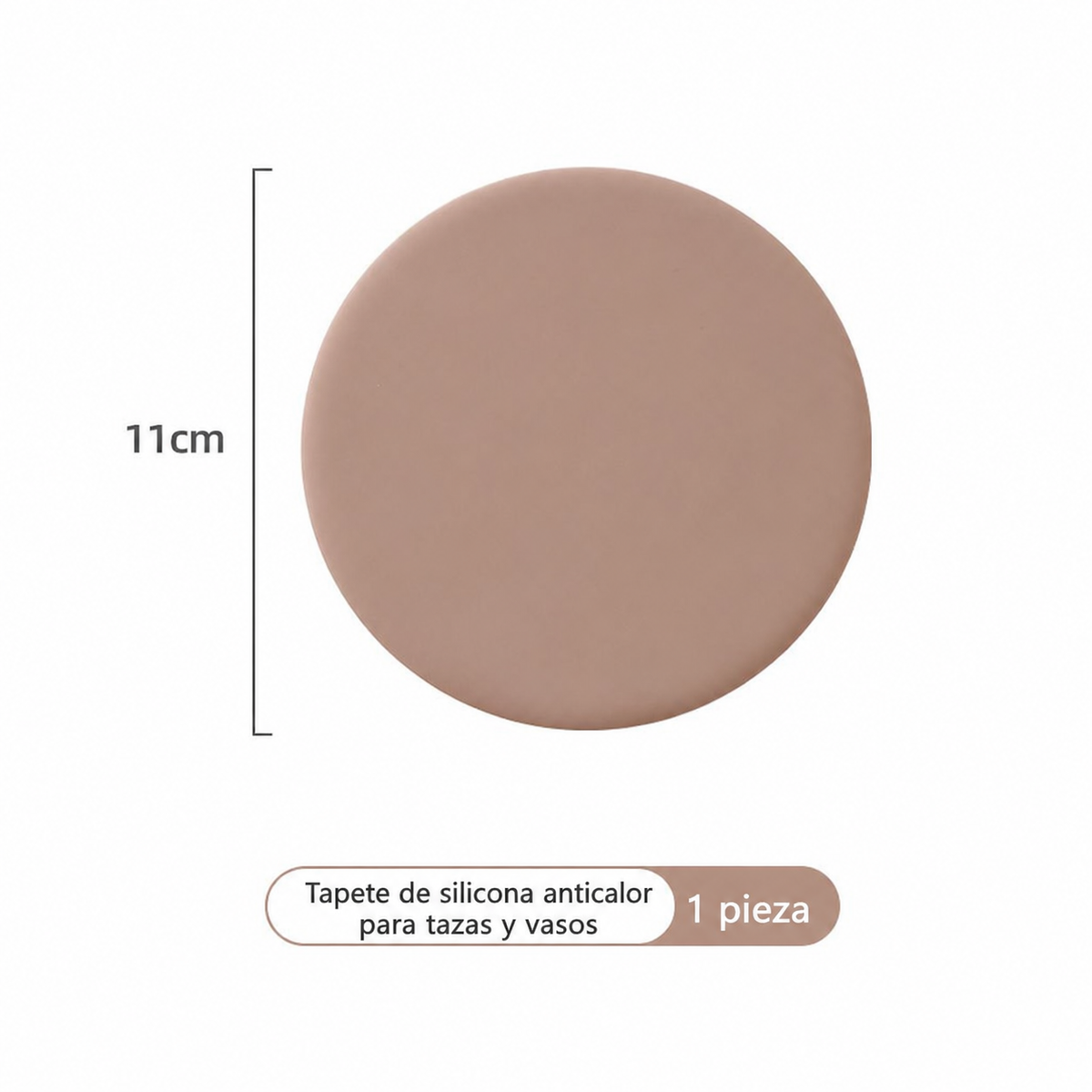 Tapete de silicona anticalor para tazas y vasos