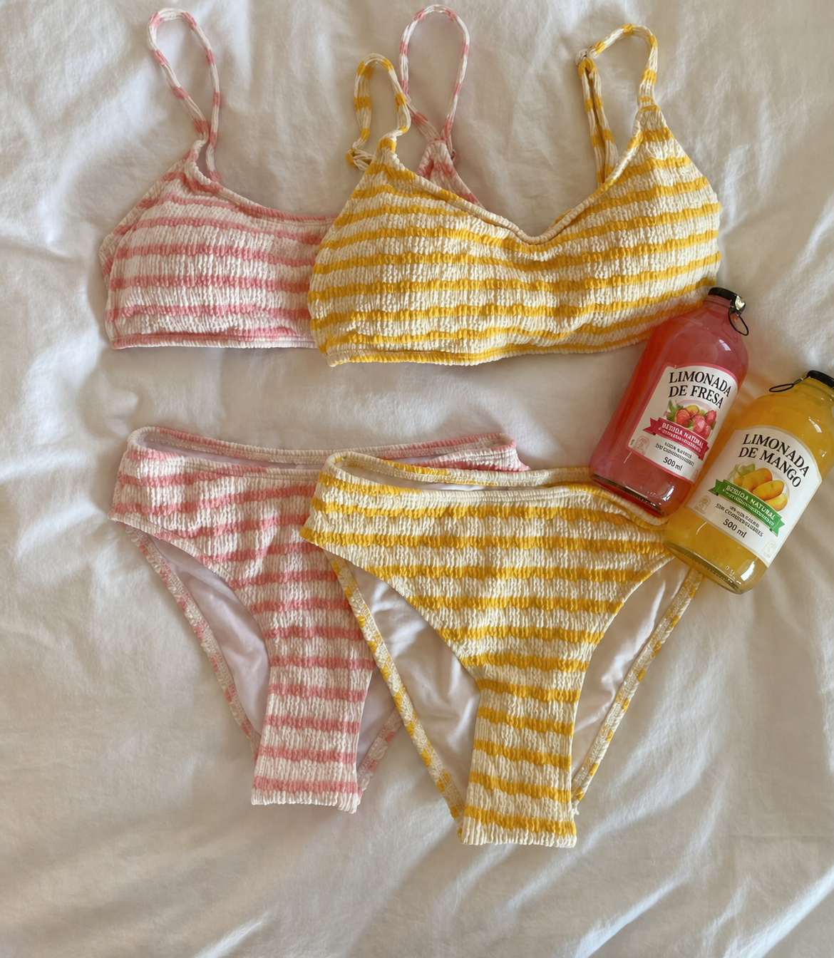 Bikini de Rayas Estilo Coreano para Mujer - 13