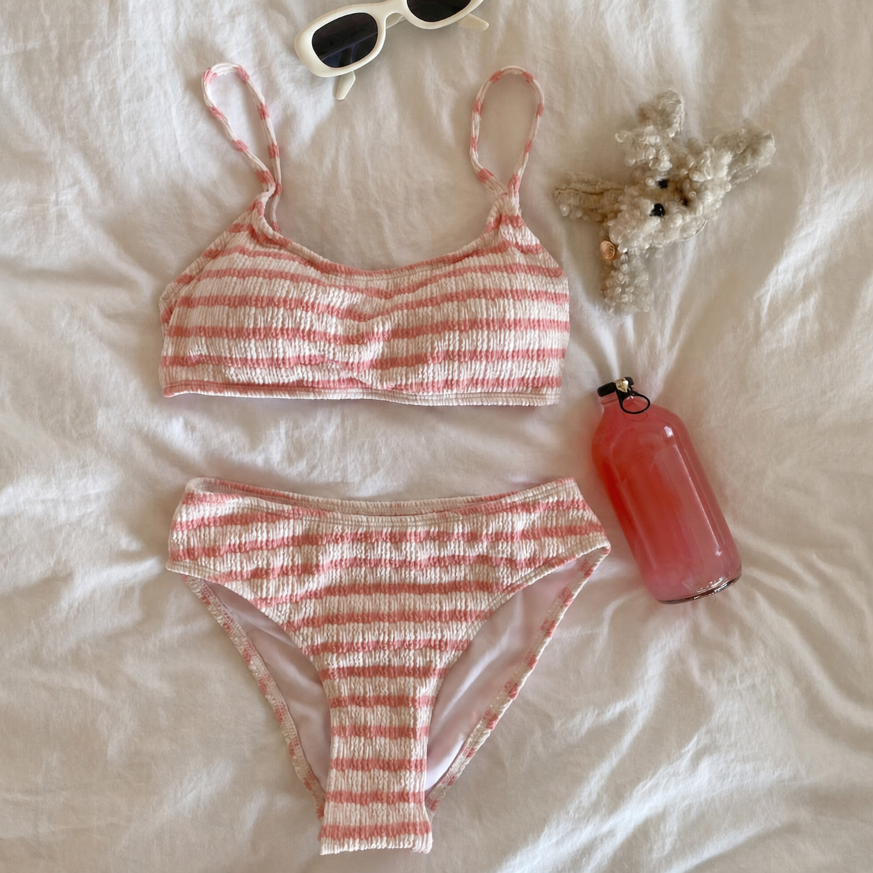 Bikini de Rayas Estilo Coreano para Mujer - 6