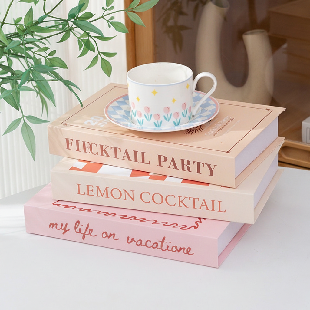 Libro decorativo plegable para mesa y estantería - 10