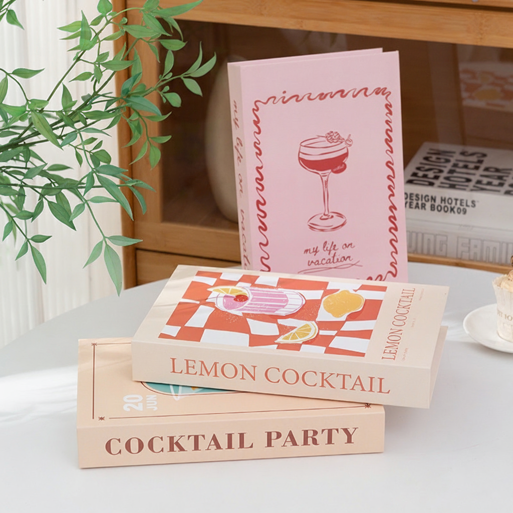 Libro decorativo plegable para mesa y estantería - 11