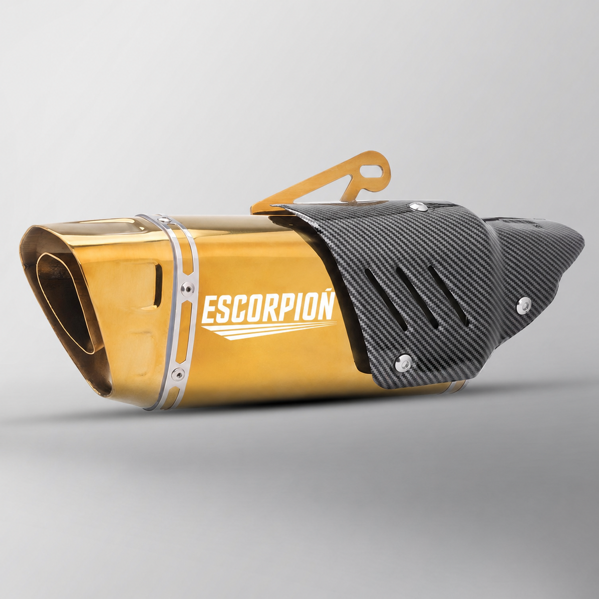 Escape Universal Moto Acero Inox Tapa Fibra de Carbono - 6